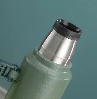 Bottiglia d'acqua da 1 litro per campeggio, arrampicata all'aperto, termo di acciaio inossidabile a prova di perdita, isolato