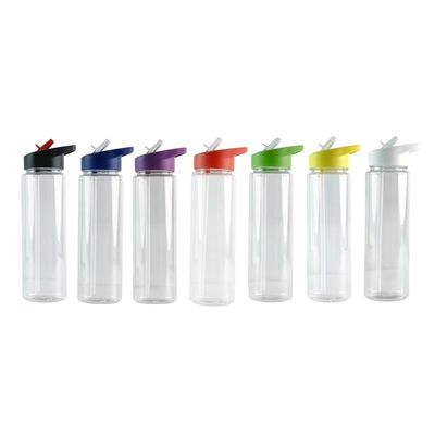 750 ml Bottiglia di acqua potabile di plastica trasparente per sport e fitness per l'acqua bollente applicabile