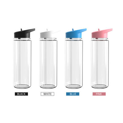 750 ml Bottiglia di acqua potabile di plastica trasparente per sport e fitness per l'acqua bollente applicabile