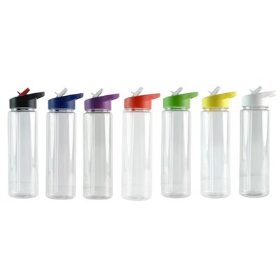 750 ml Bottiglia trasparente di plastica per sportivi e viaggi per l' acqua bollente