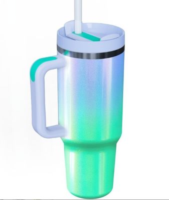 Colore personalizzato 40oz di capacità in acciaio inossidabile Travel Tumbler con maniglia per On-the-go