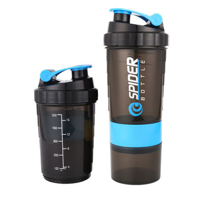 Fitness BPA-Free Plastic Protein Shaker Bottle Cup con Mixer e Glitter Design