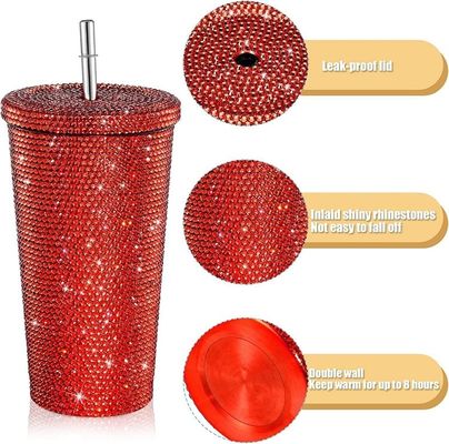 500ml/750ml Tumbler colore personalizzato doppio isolante in acciaio inossidabile bottiglia da viaggio all'aperto con cannucce