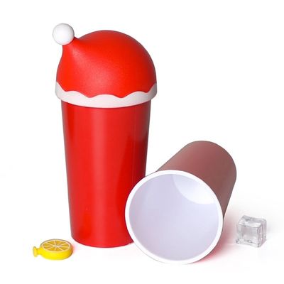 Tazze tipo drinkware regalo di Natale 20oz tazza Tumbler con cappello di Babbo Natale coperchio e paglia