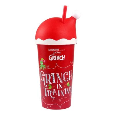 20 OZ tazze di caffè di Natale 600 ml di lusso logo personalizzato novità tazza di paglia per Natale