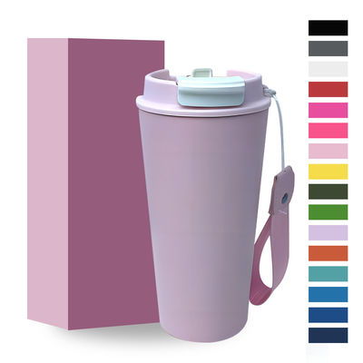 Tazza di caffè colorata personalizzata portatile 350ml/500ml Regalo per studenti Stile di design moderno