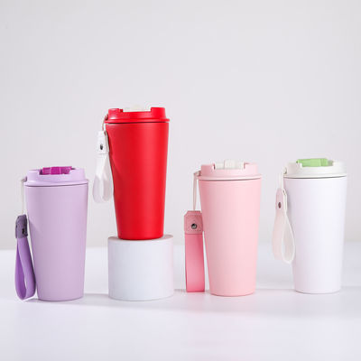 Tazza di caffè colorata personalizzata portatile 350ml/500ml Regalo per studenti Stile di design moderno