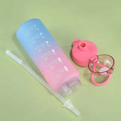 32 oz 1000 ml Bottiglia d'acqua sportiva motivazionale con portatile Flip Top Proof Leak