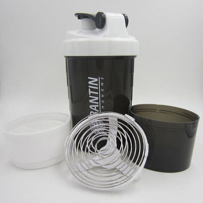 500 ml Tre strati di plastica Gym Fitness Protein Shaker Bottiglia d'acqua per sport all' aperto
