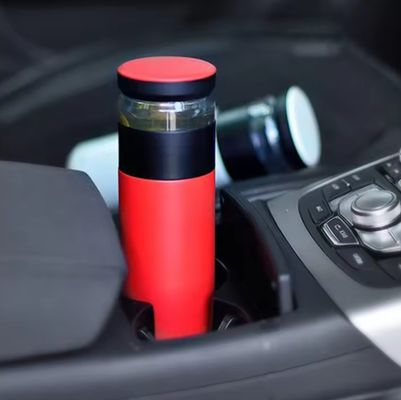 500 ml filtro di separazione Acciaio inossidabile Bottiglia di vetro a vuoto isolato Tazza di tè portatile