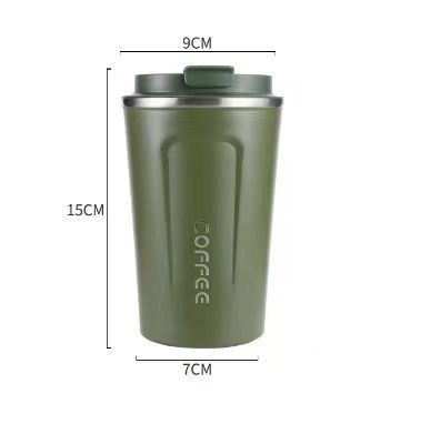 Tumbler Eco-friendly Acciaio inossidabile Viaggio Tazza da caffè Vaso isolante Tazza riutilizzabile