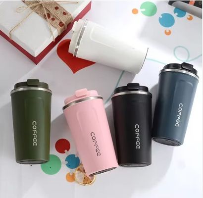 LID Eco-friendly Double Walled in acciaio inossidabile Travel Coffee Mug Vacuum Isolato Reusable Coffee Tumbler Cup