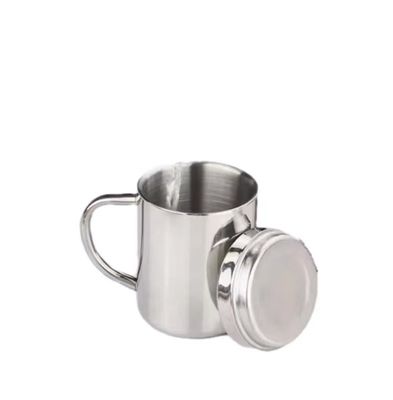 Bottiglia d'acqua personalizzabile in acciaio inossidabile 304 con manico e coperchio 210ml/300ml/400ml Diretta