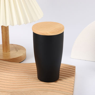 Tazza di caffè in acciaio inossidabile a vuoto 350 ml BPA libera Tazza a doppia parete con coperchio di bambù