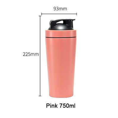 Gym single wall 18/8 metallo con copertura e palla di miscelazione inclusa
