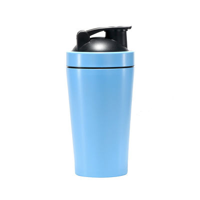 500ml e 750ml Gym Metal Stainless Steel Shaker Bottle con palla di miscelazione OEM accettato