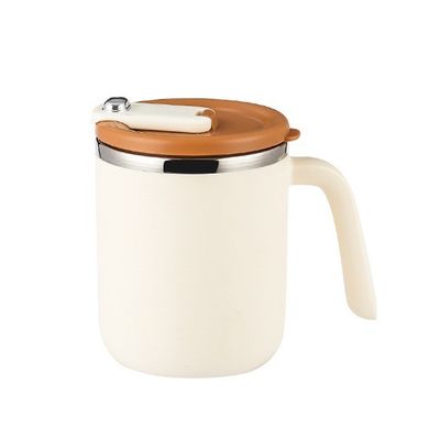 500ml Custom Logo Coppa di viaggio isolante in acciaio inossidabile a doppio strato con tappo a maniglia