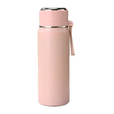 Stile di design contemporaneo 500ml/600ml Bottiglia d'acqua in acciaio inossidabile con maniglia di corda