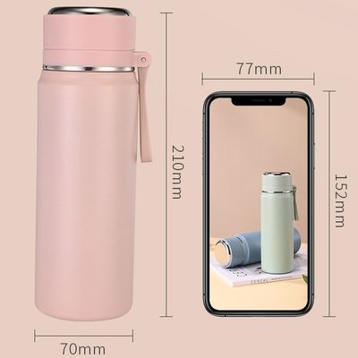 500 ml 600 ml Doppia parete in acciaio inossidabile Bottina sportiva di acqua potabile con coperchio