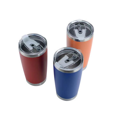 Polvere rivestita Tumbler 20oz di acciaio inossidabile doppia parete Custom Travel tazza di caffè con coperchio