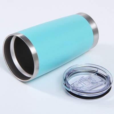 Polvere rivestita Tumbler 20oz di acciaio inossidabile doppia parete Custom Travel tazza di caffè con coperchio