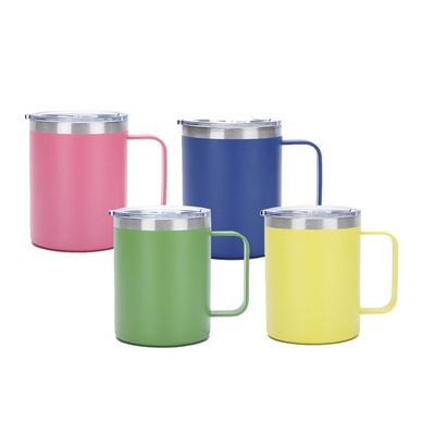 OEM 12oz tazza di caffè in acciaio inossidabile con isolamento a doppia parete e design a colori puri