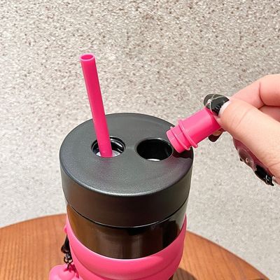 316 Acciaio inossidabile Tazzina per caffè per auto con paglia 710 ml Isolato diretto