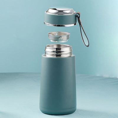 Torno a scuola colore personalizzato Tazza aspiratrice in acciaio inossidabile da 350 ml con corda portatile