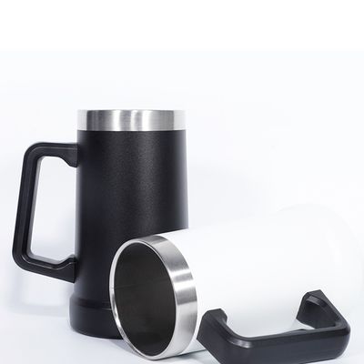Stile di design minimalista Customizabile aspirapolvere a doppia parete Isolamento in acciaio inossidabile Tazza da caffè con maniglia