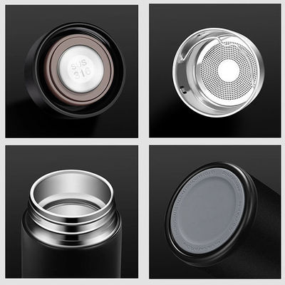 Modello di design contemporaneo Isolata bottiglia filtro dell'acqua in acciaio inossidabile per bevande