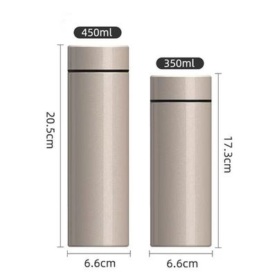350ml Capacità Tazza dritta Acciaio inossidabile Bottiglia d'acqua a vuoto per bevande calde in auto