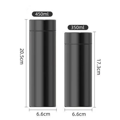 350ml Capacità Tazza dritta Acciaio inossidabile Bottiglia d'acqua a vuoto per bevande calde in auto