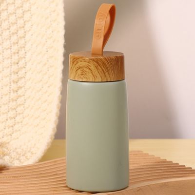 Flasche a vuoto Termosi di piccola capacità Tazza isolante con design creativo di legno