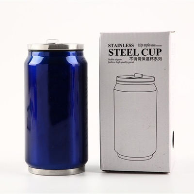 Capo di paglia a doppia parete di acciaio inossidabile Cola può aspirare la bottiglia di termo 12oz/17oz
