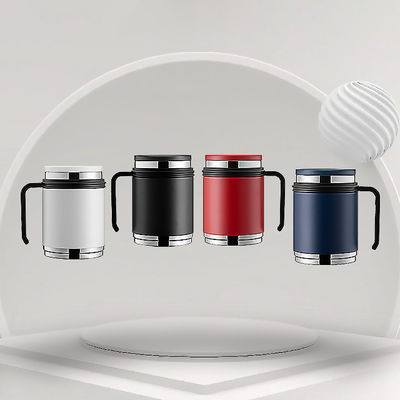 Tazza da caffè in acciaio inossidabile a doppia parete per tutte le stagioni con maniglia portatile
