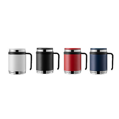 Tazza da caffè in acciaio inossidabile a doppia parete per tutte le stagioni con maniglia portatile