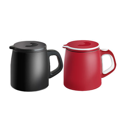 Tazza di viaggio isolante a prova di fuoriuscita in acciaio inossidabile in stile nordico con manico