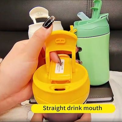 15oz bottiglia d'acqua da ufficio a vuoto a doppia parete isolato da viaggio tazza da caffè con coperchio in silicone