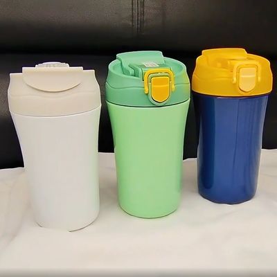 15oz bottiglia d'acqua da ufficio a vuoto a doppia parete isolato da viaggio tazza da caffè con coperchio in silicone