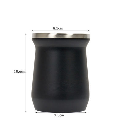 Tazza da tè in acciaio inossidabile Mate Tazza a bocca larga per tazze di birra personalizzate e caffè isolato