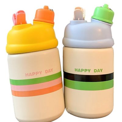 Flasche a vuoto Termosici Bambini 316 Liner Acciaio inossidabile Isolato bottiglia con corda