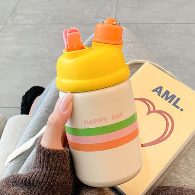 Flasche a vuoto Termosici Bambini 316 Liner Acciaio inossidabile Isolato bottiglia con corda