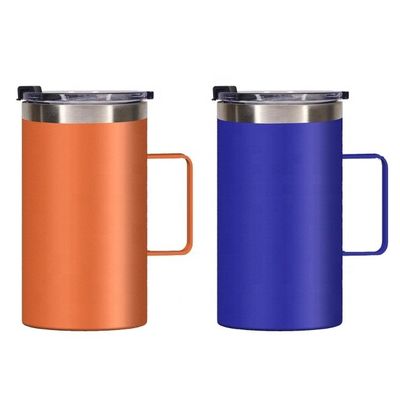 Tazza da caffè in acciaio inossidabile a vuoto con presa a mano 12-24 ore di isolamento