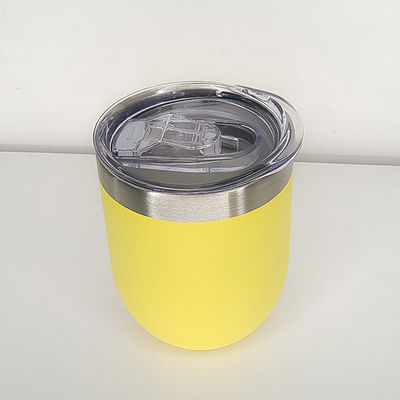 Tazzina a forma di uovo in acciaio inossidabile a doppio muro con coperchio per 240 ml / 350 ml di capacità