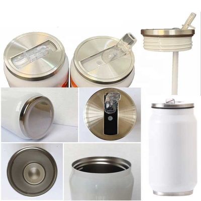 Cola a vuoto a sublimazione in acciaio inossidabile 12 oz con paglia e coperchio inclusi
