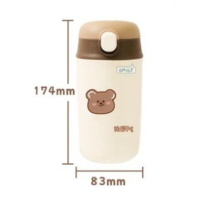 480 ml Capacità Cartooni Carini Bambini Bottiglie d'Acqua Camuffamento Termoforte per il ritorno a scuola
