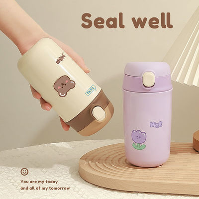 480 ml Capacità Cartooni Carini Bambini Bottiglie d'Acqua Camuffamento Termoforte per il ritorno a scuola