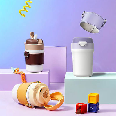 Produzione a vuoto Tazza di viaggio portatile in acciaio inossidabile con tazza di aspirazione antiversamento
