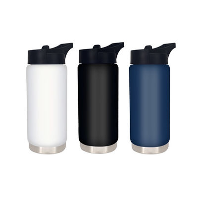 Tazza dritta 550ml Isolato Flasca a bocca larga con tappo Bottiglia d'acqua per tutti