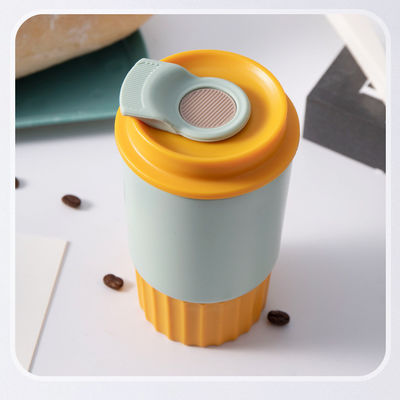 Tazza da viaggio in acciaio inossidabile a vuoto da 350 ml Tazza da caffè isolante riutilizzabile con coperchio di sigillo